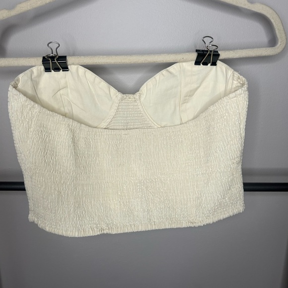 NWT Vanilla Sky cotton corset crop top sz large - Picture 2 of 3